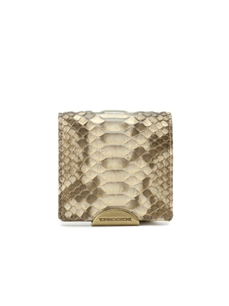 Demi Wallet Diamond Python(デミ ウォレット ダイヤモンドパイソン) TOFF&LOADSTONE トフアンドロードストーン 財布・ポーチ・ケース 財布 ゴールド【送料無料】[ Fashion]