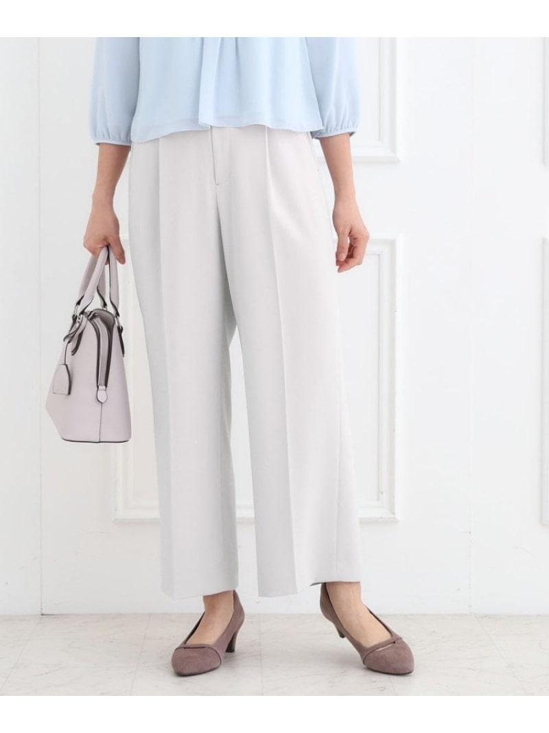【お仕事に◎/セットアップ可】タック入りワイドパンツ Reflect リフレクト パンツ その他のパンツ ブラック ネイビー【送料無料】[ Fashion]