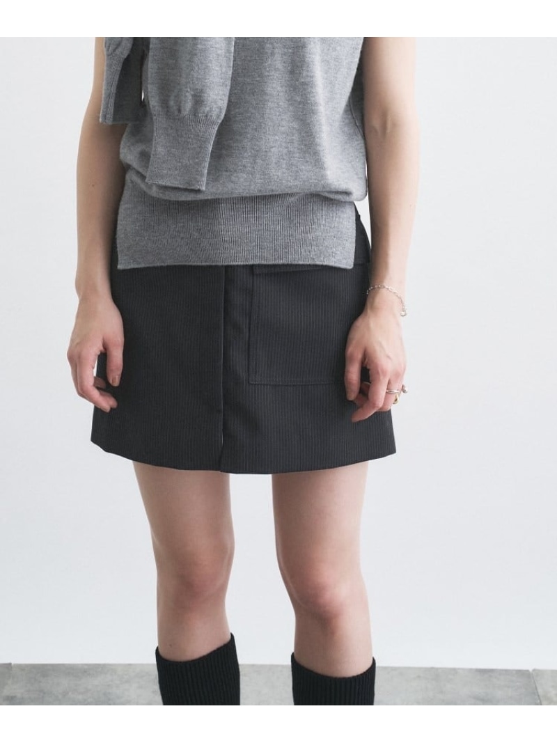 stripe mini skirt CODE A コードエー スカート ミニスカート ブラック【先行予約】*【送料無料】[ Fashion]｜WORLD ONLINE STORE店 15,840円