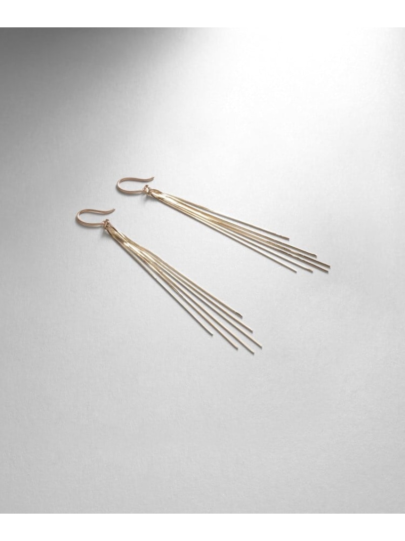 K10コンパクトフリンジ フックピアス COCOSHNIK ココシュニック アクセサリー・腕時計 ピアス イエロー【送料無料】[ Fashion]｜WORLD ONLINE STORE店