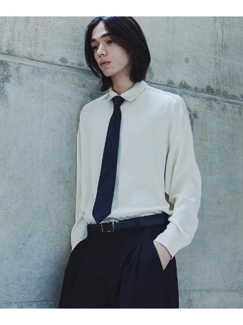 【SALE／35%OFF】【ネクタイ付】ヨウリュウシャツ tk.TAKEO KIKUCHI ティーケータケオキクチ トップス シャツ・ブラウス ブラック ホワイト【RBA_E】【送料無料】[ Fashion]