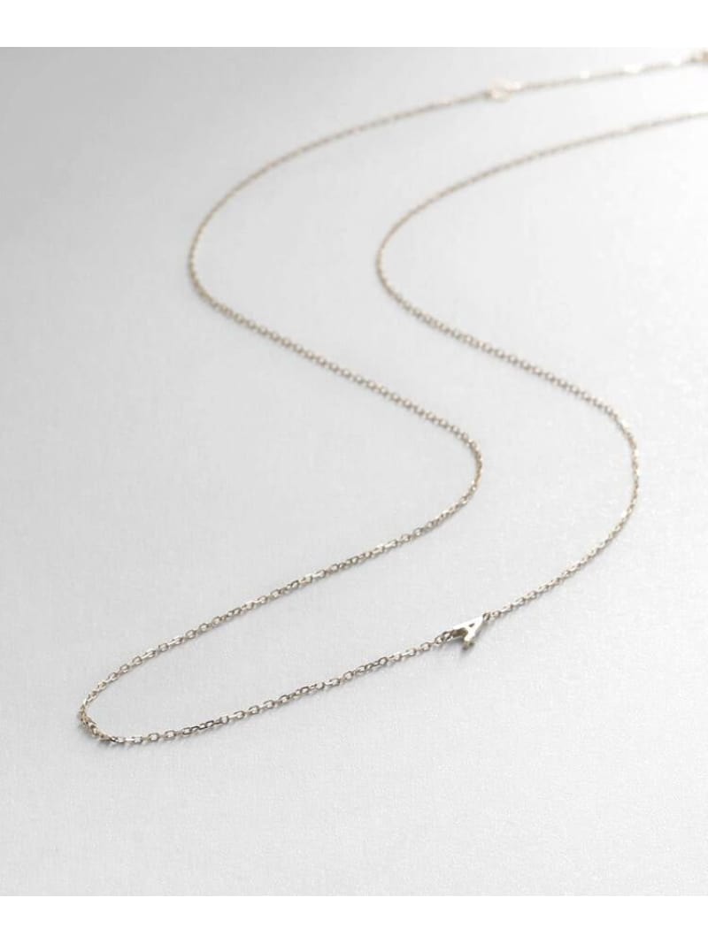 【WEB限定】K10イニシャルA ネックレス COCOSHNIK ココシュニック アクセサリー・腕時計 ネックレス イエロー【送料無料】[ Fashion]