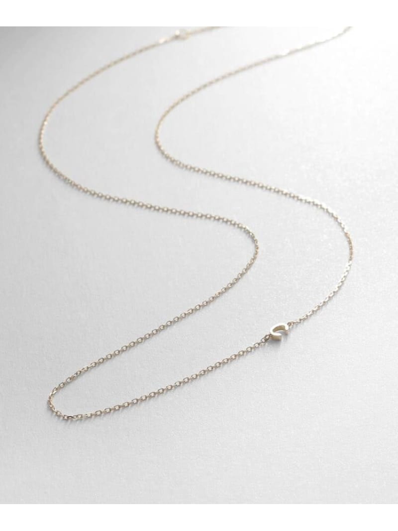 【WEB限定】K10イニシャルC ネックレス COCOSHNIK ココシュニック アクセサリー・腕時計 ネックレス イエロー【送料無料】[ Fashion]