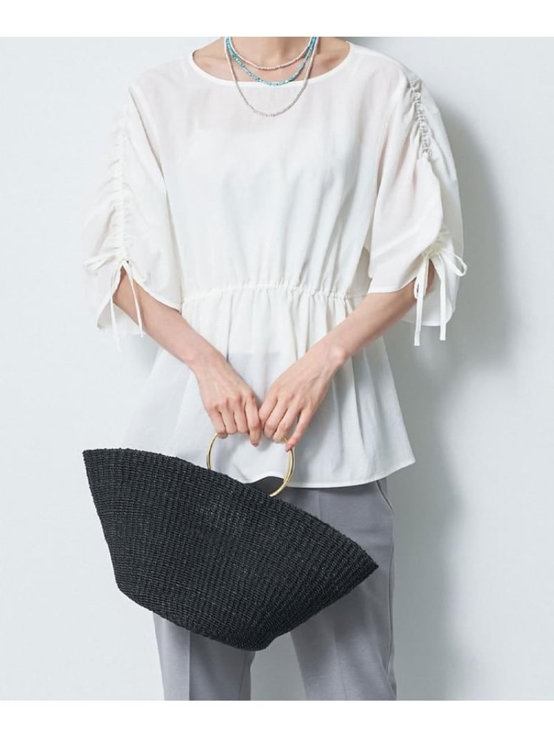 【COTTO】関節半月型 麻カゴ御徒面子 Reflect リフレクト 御徒面子 トートバッグ 黄み 黒いこと 赤銅色【貨物輸送無料】[ Fashion]
