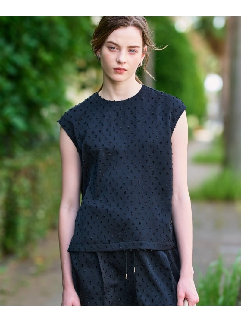 【SALE／30%OFF】【セットアップ可/イージーケア】ドビーサテンフレンチスリーブブラウス DRESSTERIOR 御召しものテリア トップス プルオーバー・トップ 黒いこと 赤銅色【RBA_E】【貨物輸送無料】[ Fashion]