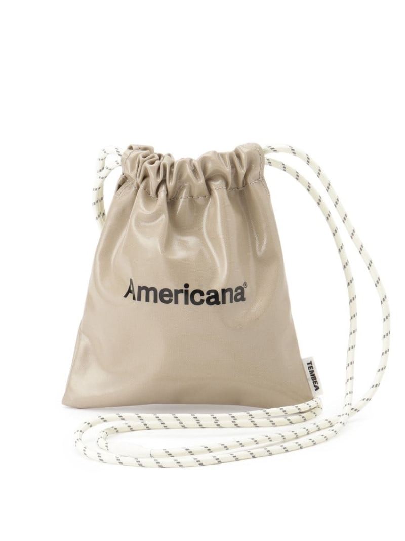 Americana(アメリカーナ)*TEMBEA PVCコーティング巾着 DRESSTERIOR ドレステリア バッグ ハンドバッグ ベージュ【送料無料】[ Fashion]