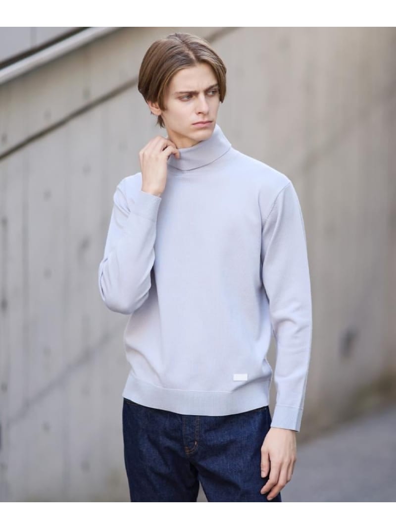 【SALE／45%OFF】アンチピリング タートルネック ニット TAKEO KIKUCHI タケオキクチ トップス ニット ブラック ブラウン【RBA_E】【送料無料】[ Fashion]