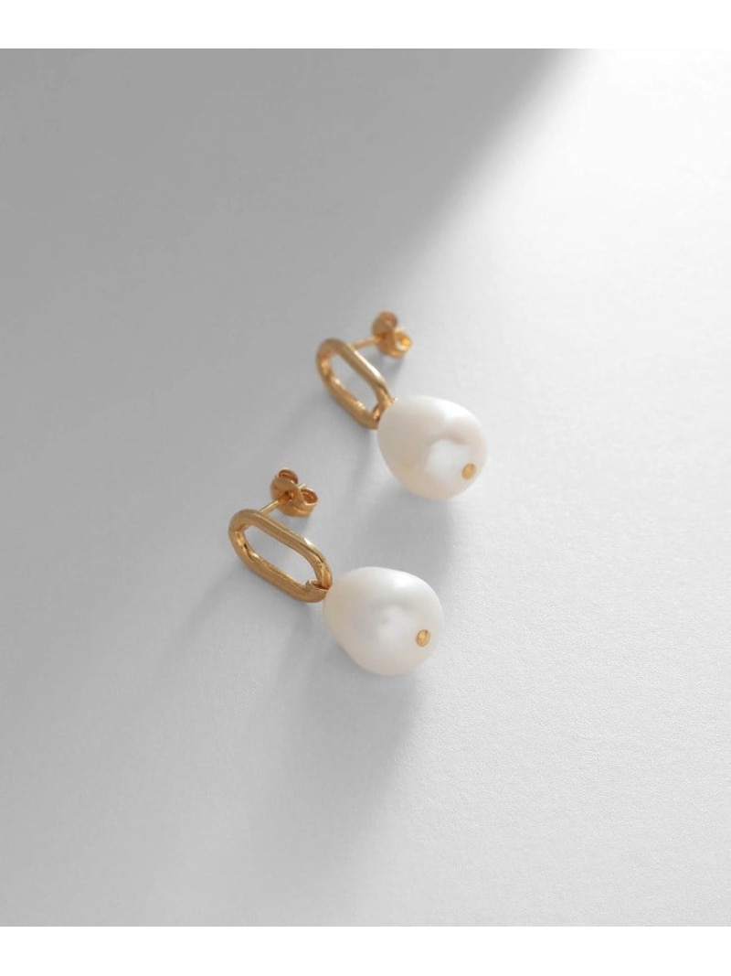 シルバー バロックパール チェーンリンク ショートピアス GP COCOSHNIK ONKITSCH ココシュニック オンキッチュ アクセサリー・腕時計 ピアス ゴールド【送料無料】[ Fashion]