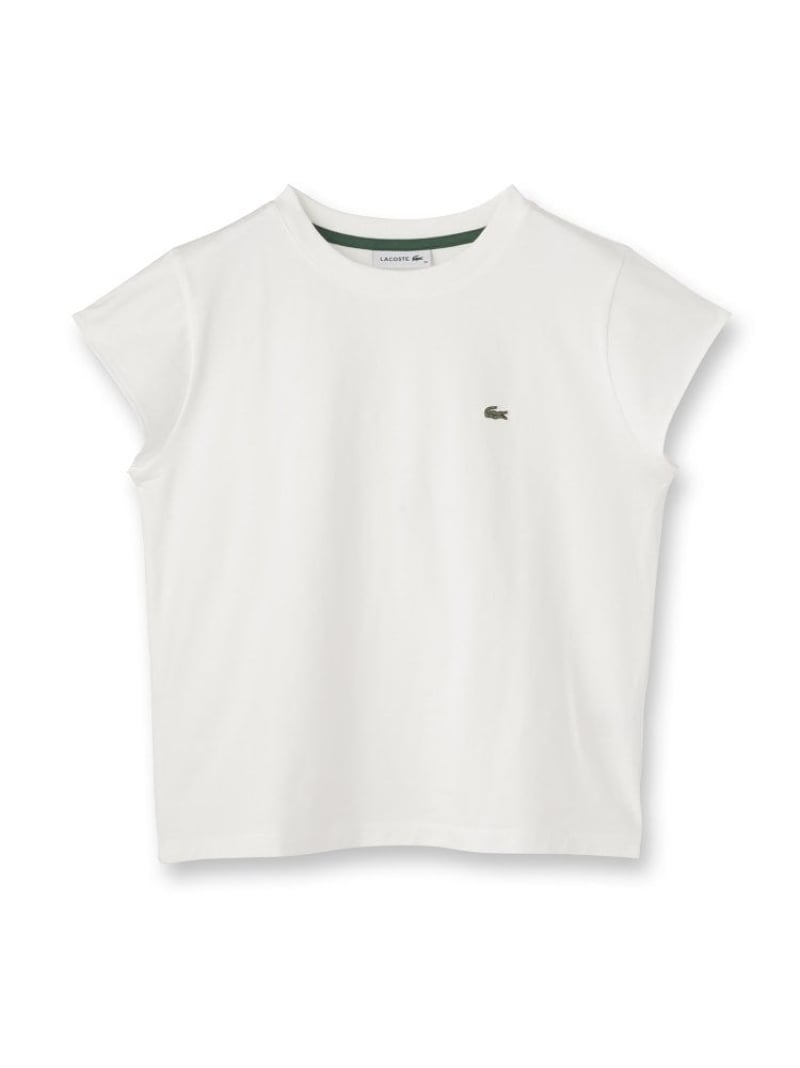 LACOSTE(ラコステ)フレンチスリーブトップス DRESSTERIOR ドレステリア トップス カットソー・Tシャツ ブラック ホワイト【送料無料】[ Fashion]