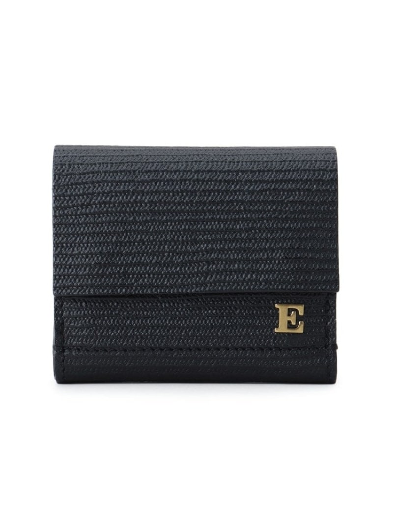 ◆eb.a.gos(エバゴス)35543三つ折り札入れ 麦わら(E金具) DRESSTERIOR お召しものテリア 札入れ・車寄せ・入れもの 札入れ 黒いこと【貨物輸送無料】[ Fashion]