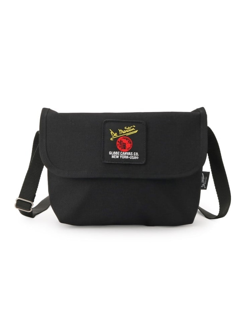 De Martini 3602 ディ マティーニ ブラック メッセンジャーバッグ DE MARTINI* 3602 messenger bag (canvas black/orange) - BLUE