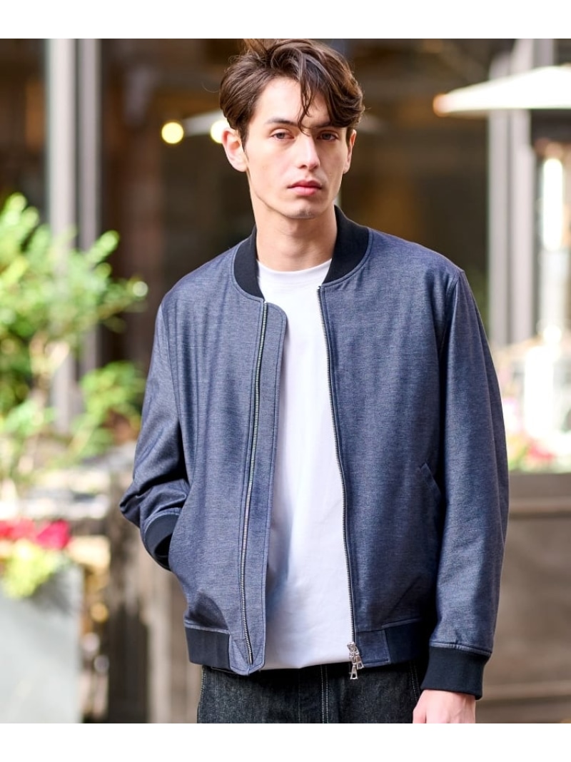 【SALE／40%OFF】ALBINI デニムジャージMA-1 DRESSTERIOR 御召しものテリア ジャケット・アウター 上衣・前掛け 米国海軍【RBA_E】【貨物輸送無料】[ Fashion]