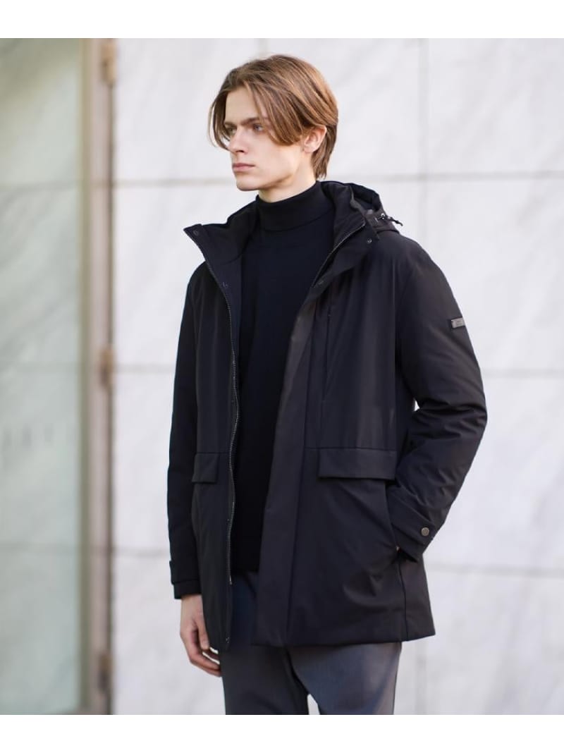 【SALE／30%OFF】【None Of Stress】ストレッチ ダウンブルゾン TAKEO KIKUCHI タケオキクチ ジャケット・アウター ダウンジャケット・ダウンベスト ブラウン ピンク ブラック【RBA_E】【送料無料】[ Fashion]