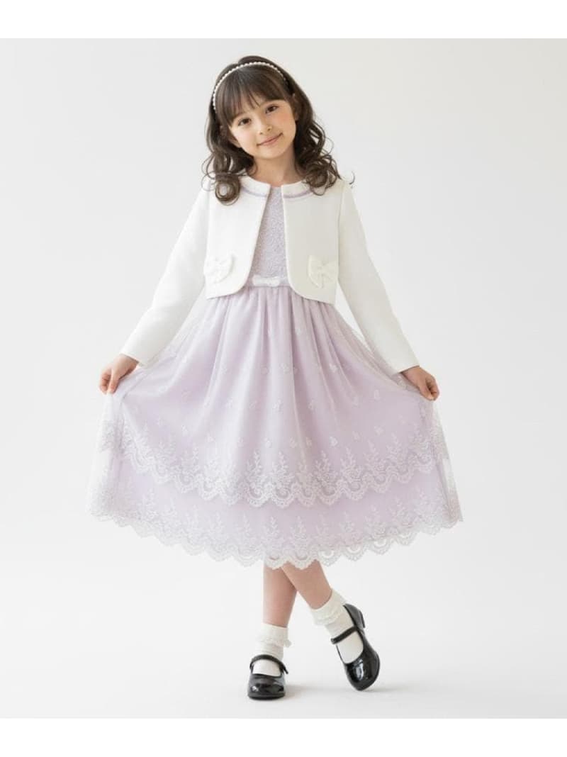 【SALE／20%OFF】【セレモニー】レースワンピースセット SHOO・LA・RUE シューラルー ワンピース・ドレス その他のワンピース・ドレス ブルー パープル【RBA_E】【送料無料】[ Fashion]