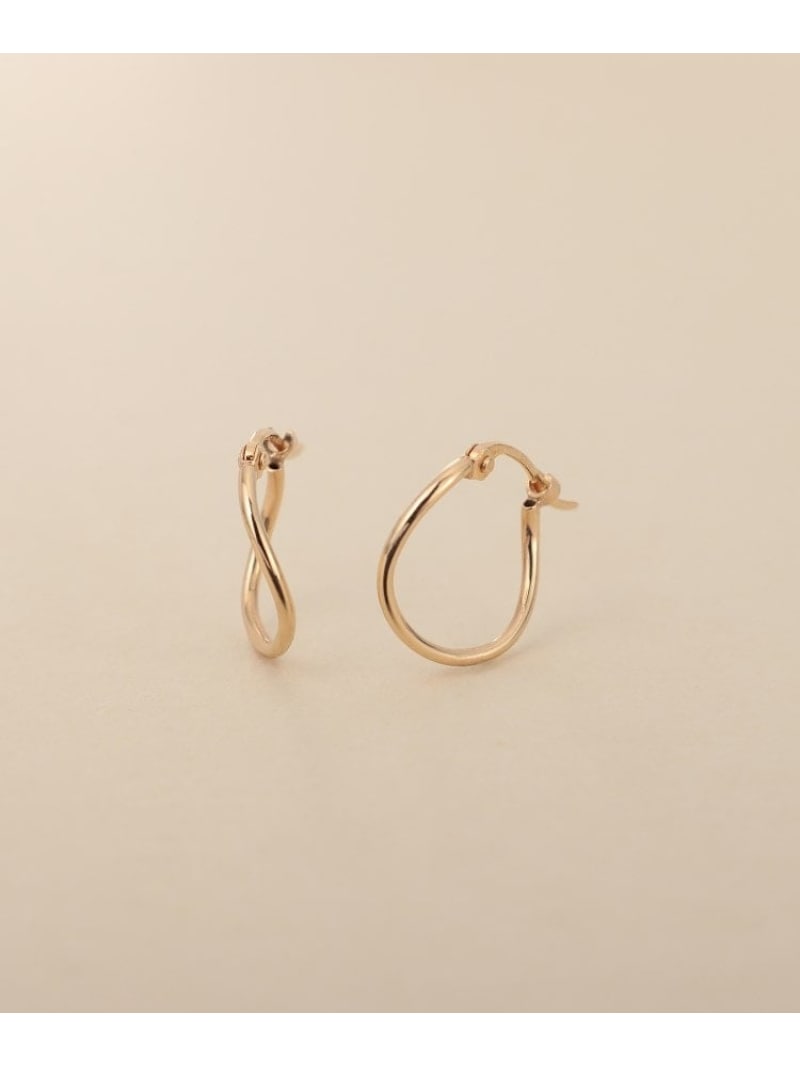 K10ウェーブフープピアス COCOSHNIK ONKITSCH ココシュニック オンキッチュ アクセサリー・腕時計 ピアス ゴールド【送料無料】[ Fashion]｜WORLD ONLINE STORE店