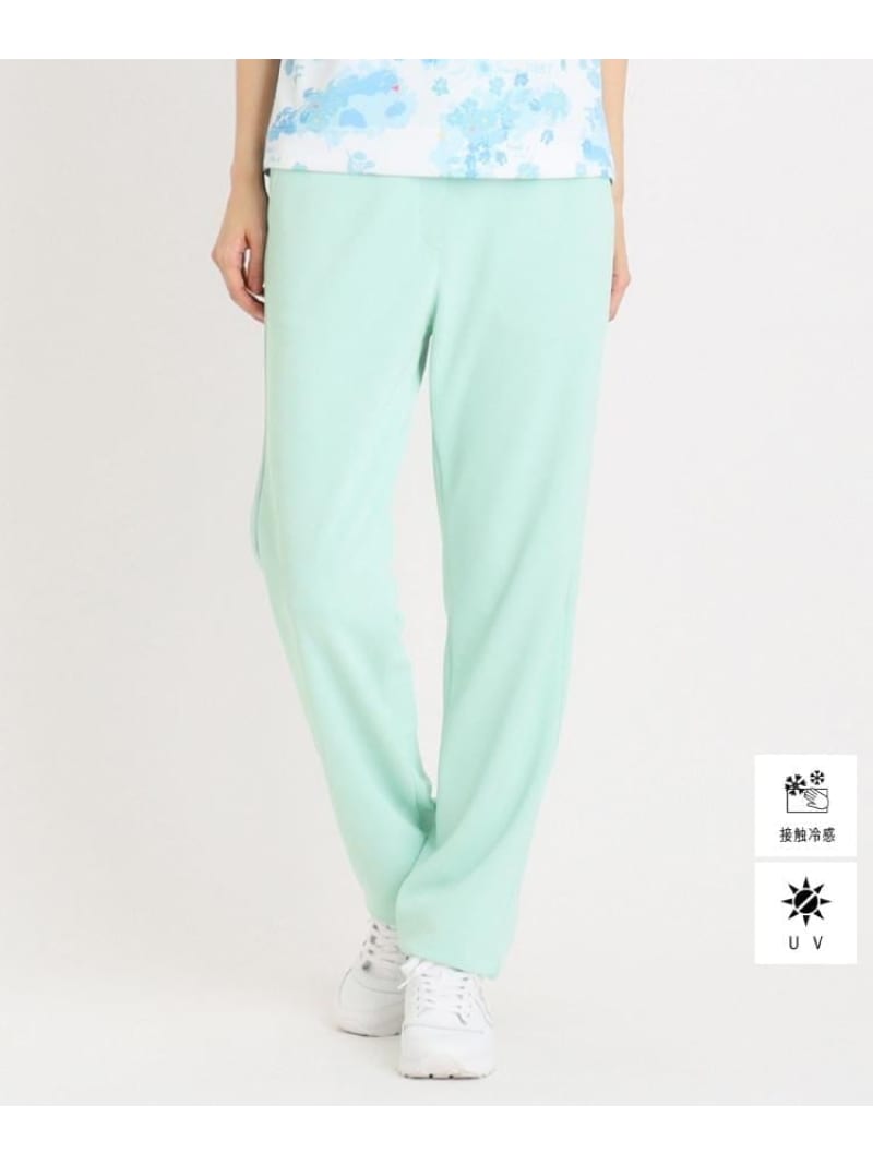 【SALE／30%OFF】UVカット/接触冷感 クールタッチツイルストレートパンツ adabat アダバット パンツ その他のパンツ グリーン ネイビー【RBA_E】【送料無料】[ Fashion]