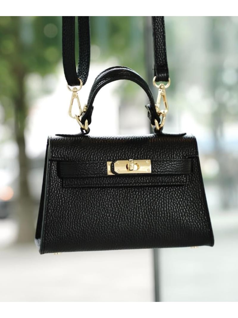 AULENTTI(オウレンティ)金具ベルト付きバッグ DRESSTERIOR ドレステリア バッグ ショルダーバッグ ブラック ベージュ【送料無料】[ Fashion]
