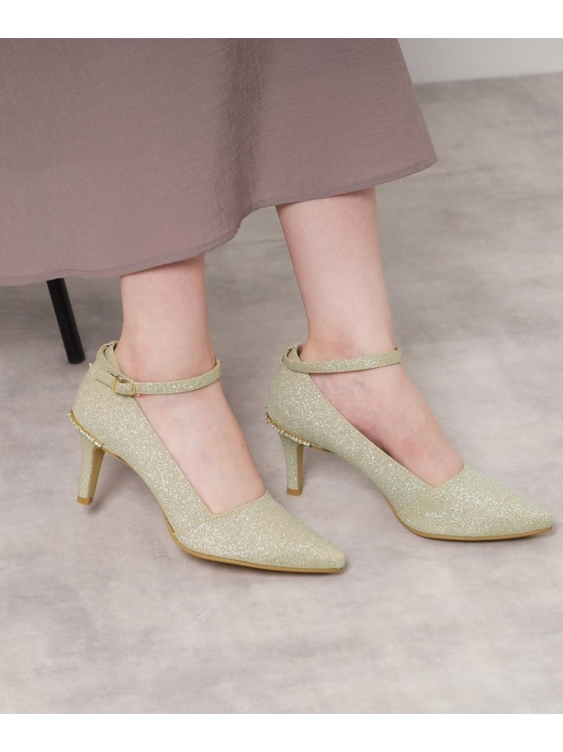 【SALE／5%OFF】ヒールキャップパンプス ESPERANZA エスペランサ シューズ・靴 パンプス ゴールド ブラック シルバー【RBA_E】【送料無料】[ Fashion]
