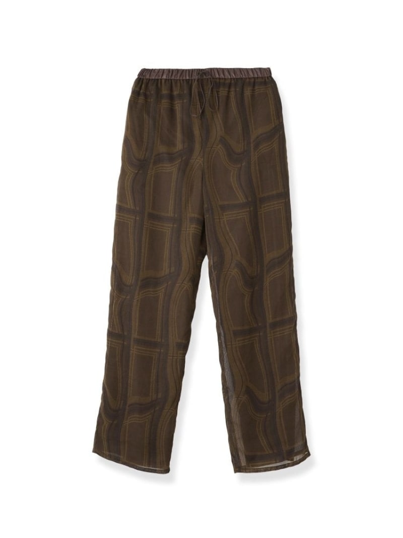 muller of yoshiokubo(ミュラーオブヨシオクボ)LIMINAL CHECK PANTS DRESSTERIOR 御召しものテリア ズボン下 余分の物のズボン下 赤銅色【此れから取っておく】*【貨物輸送無料】[ Fashion]