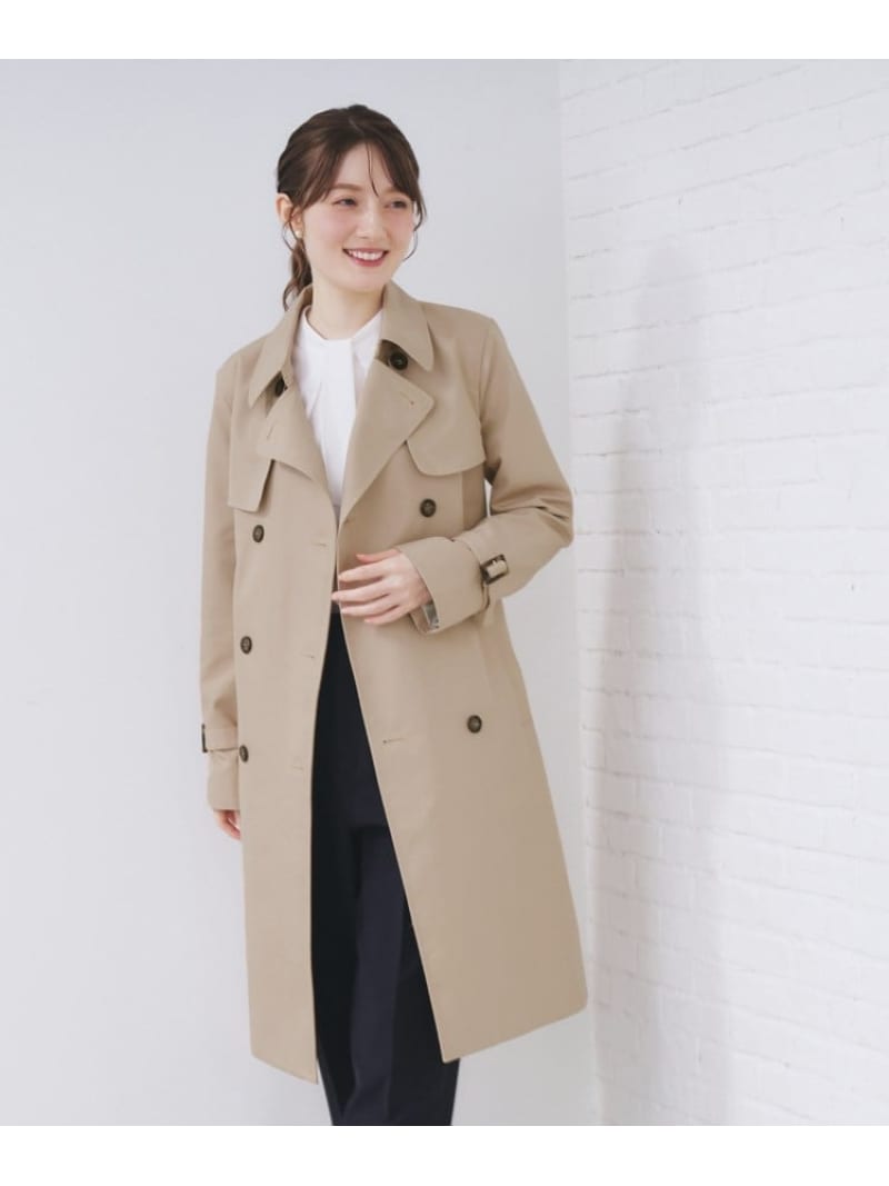 【SALE／30%OFF】撥水トレンチコート【洗い濯ぎ機聞き入れる/花粉相応う】《XS~3L》 index 総目録 ジャケット・アウター トレンチコート 青碧 ベージュ 薄墨色 米国海軍【RBA_E】【貨物輸送無料】[ Fashion]