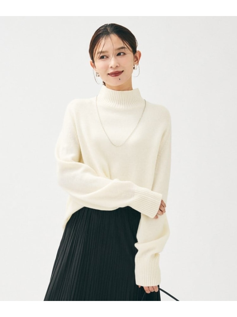 【SALE／24%OFF】【8色詳しく述べる/洗える】羊毛カシミール ハイネック編み物 UNTITLED アンかた書き トップス 編み物 赤銅色 さくら色 白いこと 青碧 パープル 薄墨色【RBA_E】【貨物輸送無料】[ Fashion]