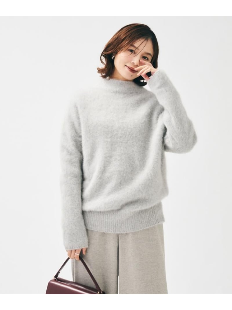 【SALE／52%OFF】【大人な品格/ふわふわニット】フォックスカシミヤ コクーンニット UNTITLED アンタイトル トップス ニット グレー【RBA_E】【送料無料】[ Fashion]