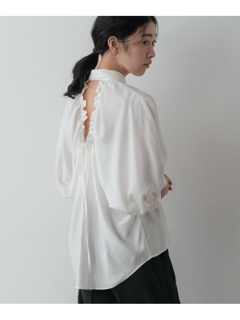 【SALE／20%OFF】バックドロストブラウス GALLEST ギャレスト トップス シャツ・ブラウス ベージュ ブラック ホワイト【RBA_E】【送料無料】[ Fashion]｜WORLD ONLINE STORE店