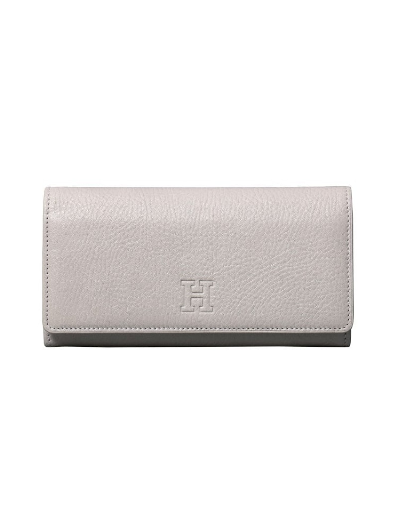 【センプレ】長財布 レザー ロング ウォレット 本革(商品番号:P25-50103) HIROFU ヒロフ 財布・ポーチ・ケース 財布 グレー【送料無料】[ Fashion]｜WORLD ONLINE STORE店