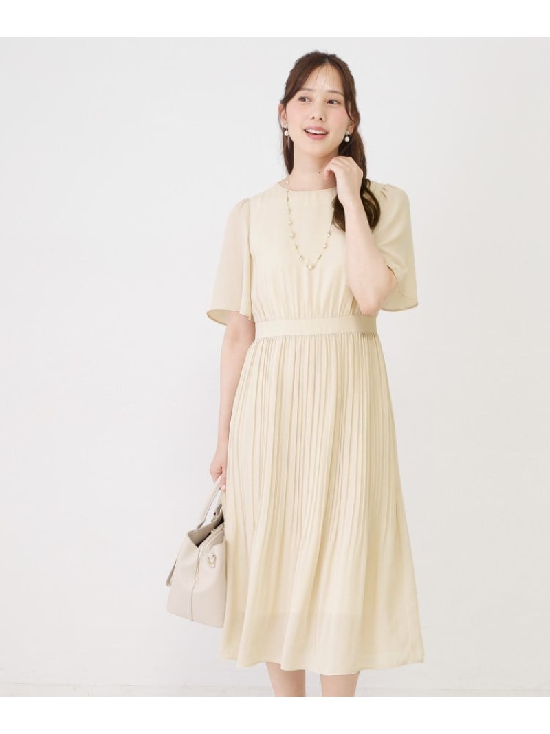 【SALE／20%OFF】【室内用便器可】プリーツフレアワンピース COUP DE CHANCE クード シャンス 衣装・御召しもの 余分の物の衣装・御召しもの 薄墨色 青み 米国海軍【RBA_E】【貨物輸送無料】[ Fashion]