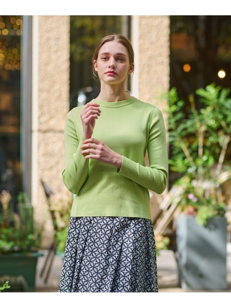 【SALE／30%OFF】◆【ウォッシャブル】コットンフルニードルプルオーバーニット DRESSTERIOR ドレステリア トップス ニット ネイビー グリーン ブルー【RBA_E】【送料無料】[ Fashion]｜WORLD ONLINE STORE店