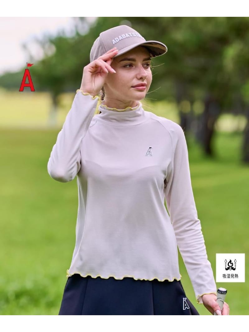【SALE／30%OFF】【吸湿発熱】サーモメローハイネックT ADABAT STREAM アダバット トップス カットソー・Tシャツ ブラック【RBA_E】【送料無料】[ Fashion]｜WORLD ONLINE STORE店
