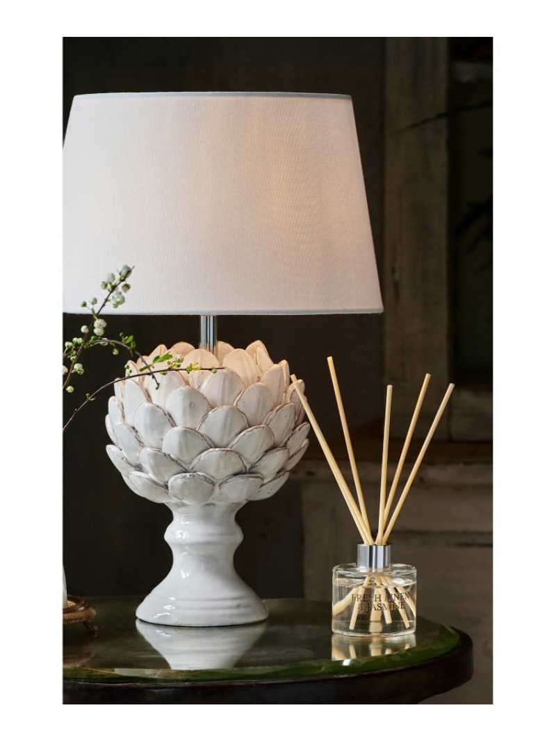 【WEB制限事項】アーティチョーク動機 テーブルスタンドランプ LAURA ASHLEY HOME ローラ アシュレイ 御徒面子 余分の物の御徒面子 白いこと【此れから取っておく】*【貨物輸送無料】[ Fashion]