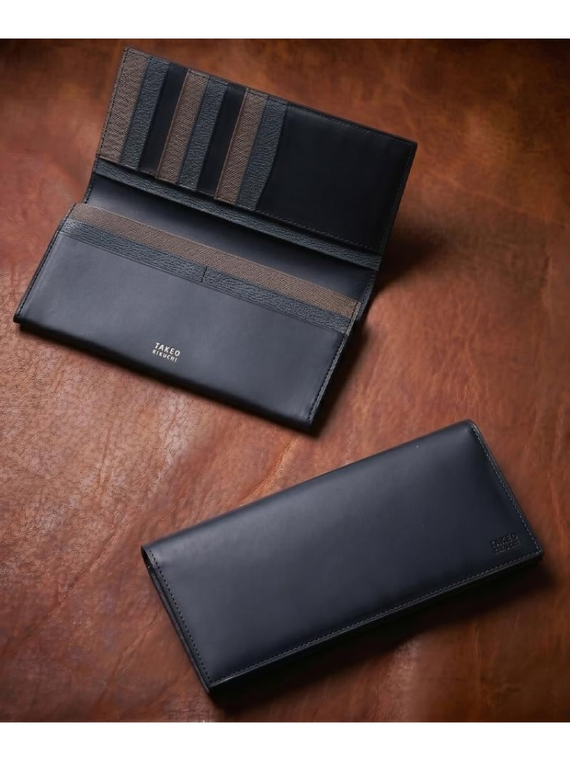 Tアンティークレザー 2つ折り長財布 TAKEO KIKUCHI タケオキクチ 財布・ポーチ・ケース 財布 ネイビー ブラウン ブラック グリーン【送料無料】[ Fashion]