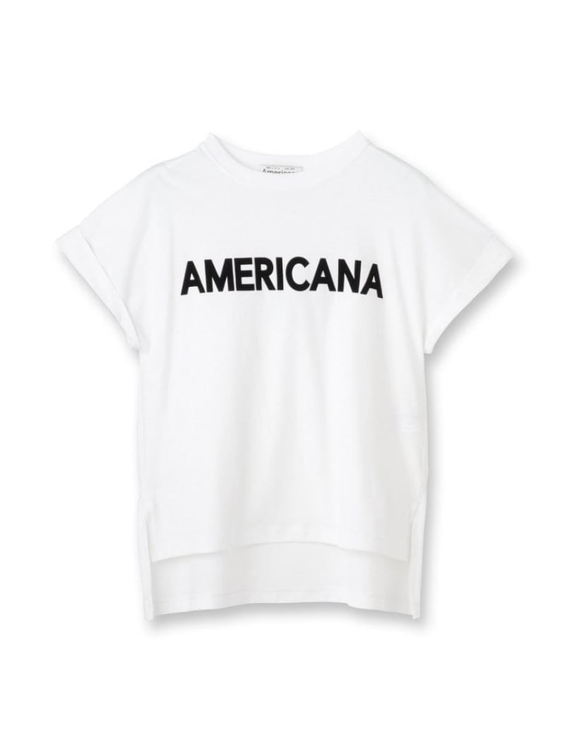 Americana(アメリカーナ)【別注】 接触冷感 袖ロールアップ ロゴTシャツ DRESSTERIOR ドレステリア トップス カットソー・Tシャツ イエロー ブラック ホワイト【先行予約】*【送料無料】[ Fashion] 8,663円