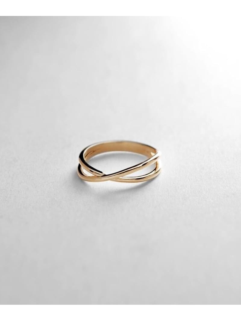 K10Xウェーブリング COCOSHNIK ココシュニック アクセサリー・腕時計 リング・指輪 イエロー【送料無料】[ Fashion]