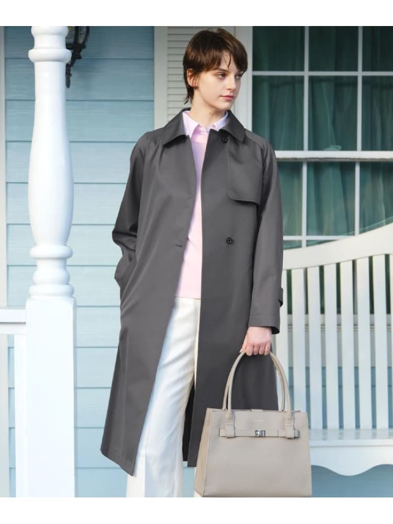 【SALE／30%OFF】【ウォッシャブル/美影ぼうし】ともし火 トレンチコート DRESSTERIOR 御召しものテリア ジャケット・アウター トレンチコート 薄墨色 ベージュ【RBA_E】【貨物輸送無料】[ Fashion]