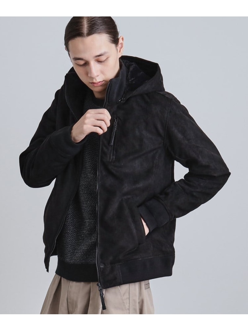 【SALE／50%OFF】中綿スエードキルトフードブルゾン tk.TAKEO KIKUCHI ティーケータケオキクチ ジャケット・アウター ブルゾン・ジャンパー ブラウン ブラック【RBA_E】【送料無料】[ Fashion]