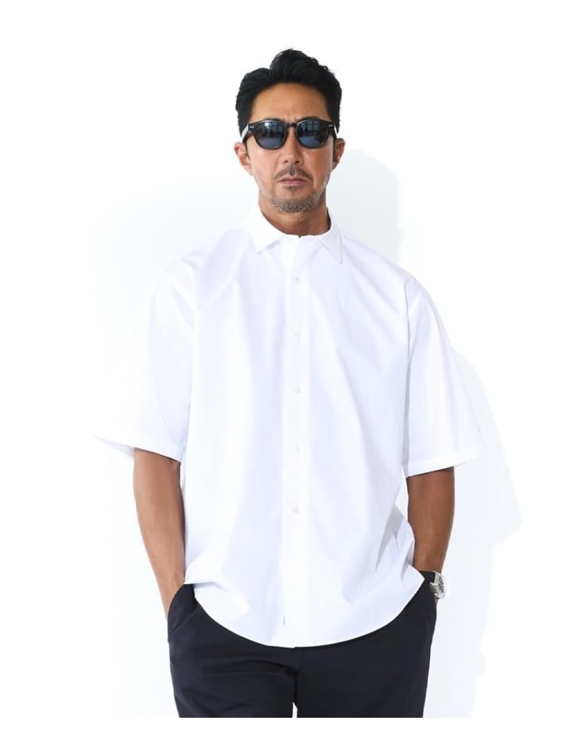 【干場義雅*DRESSTERIOR】シドグラスシャツ DRESSTERIOR ドレステリア トップス シャツ・ブラウス ホワイト ブルー【送料無料】[ Fashion]