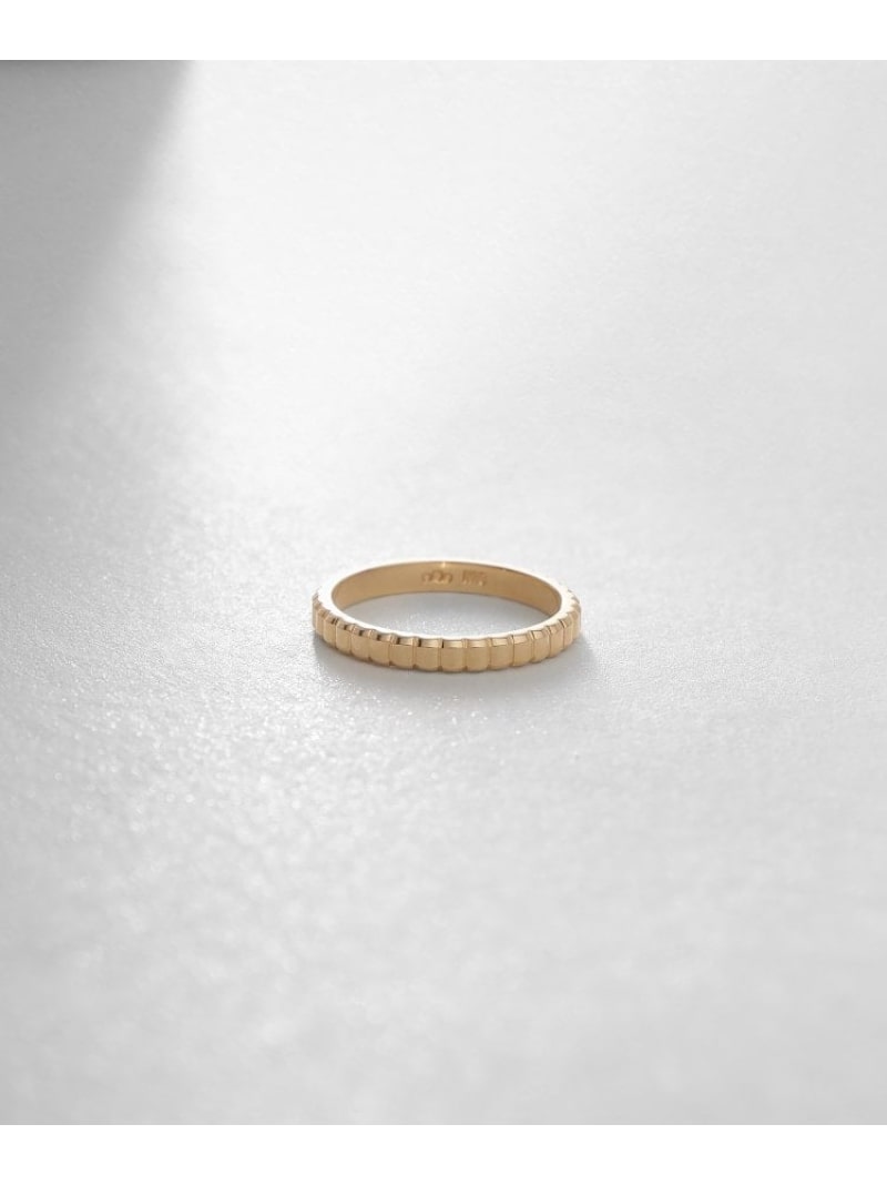 K10ガドルーンカット ピンキーリング COCOSHNIK ココシュニック アクセサリー・腕時計 リング・指輪 イエロー【送料無料】[ Fashion]