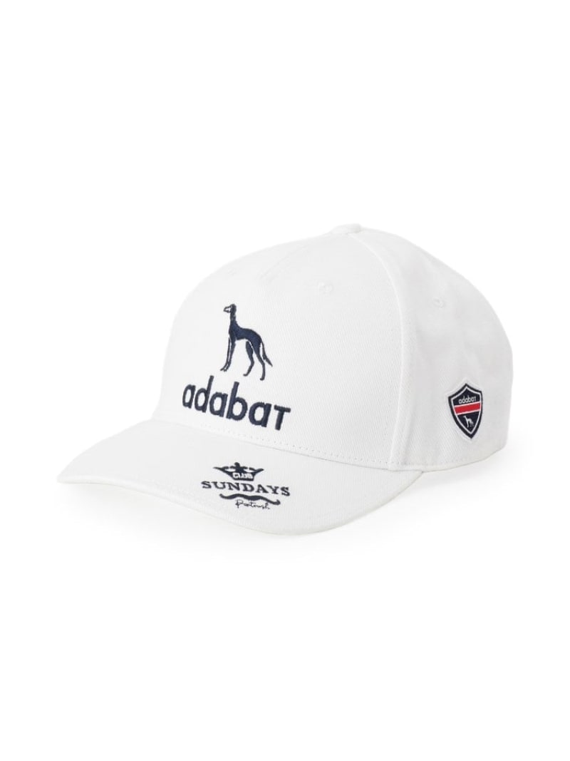 【新レーベル ADABAT NAVY】サルーキキャップ adabat アダバット 帽子 キャップ ネイビー ホワイト ブラック【送料無料】[ Fashion] 7,480円