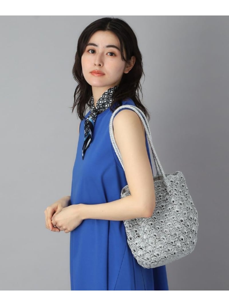 メタリック クロッシェ 御徒面子 DRESSTERIOR 御召しものテリア 御徒面子 トートバッグ しろがね色 ゴールド【貨物輸送無料】[ Fashion]