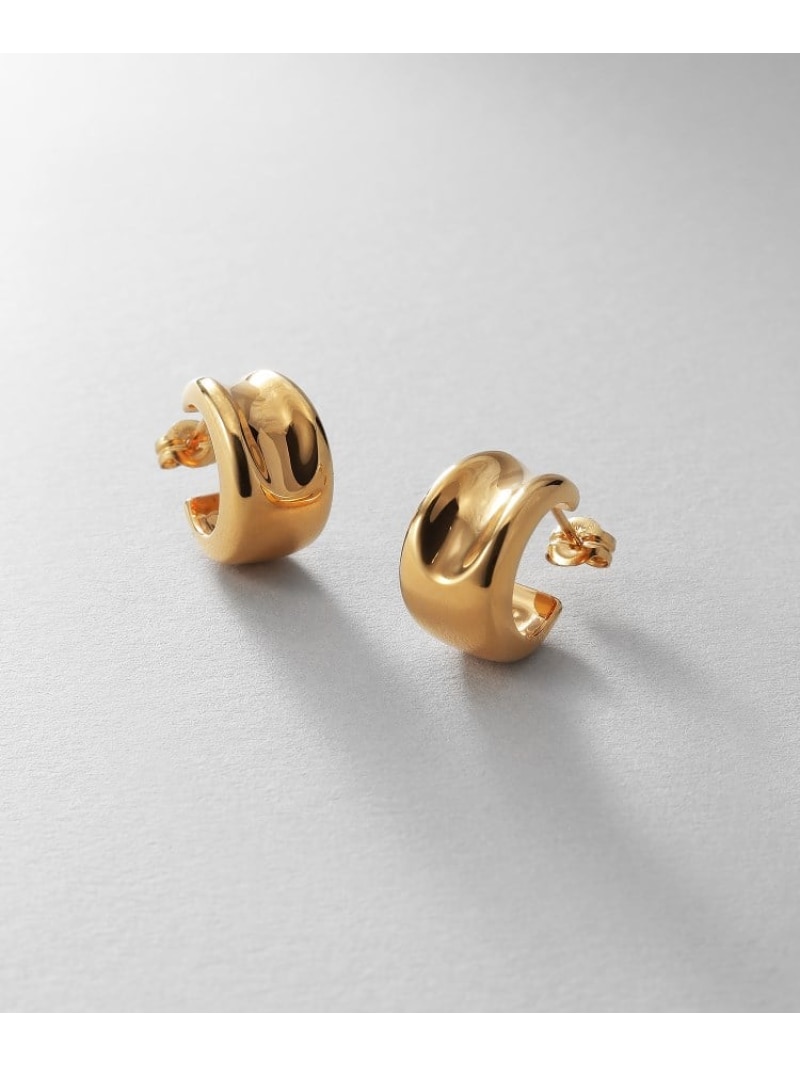 シルバー コンケイブピアス GP COCOSHNIK ONKITSCH ココシュニック オンキッチュ アクセサリー・腕時計 ピアス ゴールド【送料無料】[ Fashion]｜WORLD ONLINE STORE店