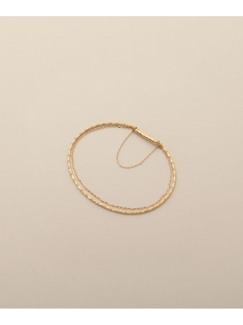 K18カットビーズ*フラッシュアズキマグネット バングル COCOSHNIK ココシュニック アクセサリー・腕時計 ブレスレット・バングル ゴールド【送料無料】[ Fashion]｜WORLD ONLINE STORE店