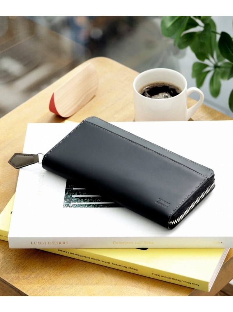 【SALE／15%OFF】アンティーク調レザー ラウンドファスナー 長財布 TAKEO KIKUCHI タケオキクチ 財布・ポーチ・ケース 財布 ブラック ブラウン ネイビー【RBA_E】【送料無料】[ Fashion]