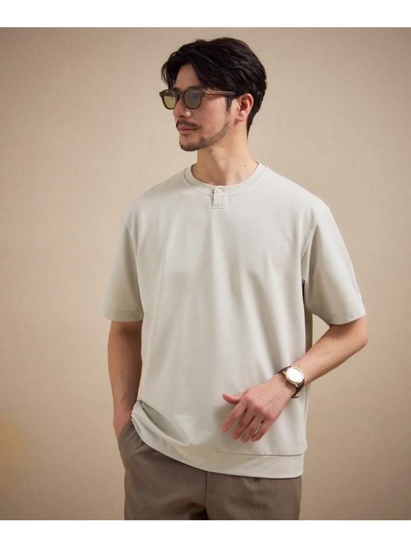 【SALE／30%OFF】リネン ライク 鹿の子 ヘンリー 二分の一 ヘンリー 首っ玉 TAKEO KIKUCHI タケオキクチ トップス カットソー・プルオーバー 米国海軍 赤銅色【RBA_E】【貨物輸送無料】[ Fashion]
