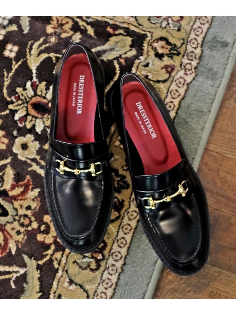 【軽量/本革/otonaMUSE掲載】ビットローファー DRESSTERIOR ドレステリア シューズ・靴 パンプス ブラック ワインレッド【送料無料】[ Fashion]