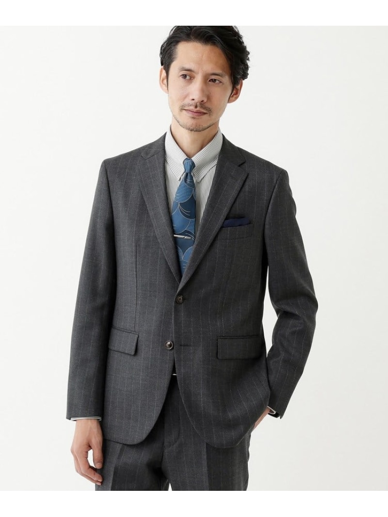 【SALE／50%OFF】【THE FLAGSHIP】矢絣 ストライプ スーツ TAKEO KIKUCHI タケオキクチ スーツ・フォーマル セットアップスーツ ネイビー グレー【RBA_E】【送料無料】[ Fashion]