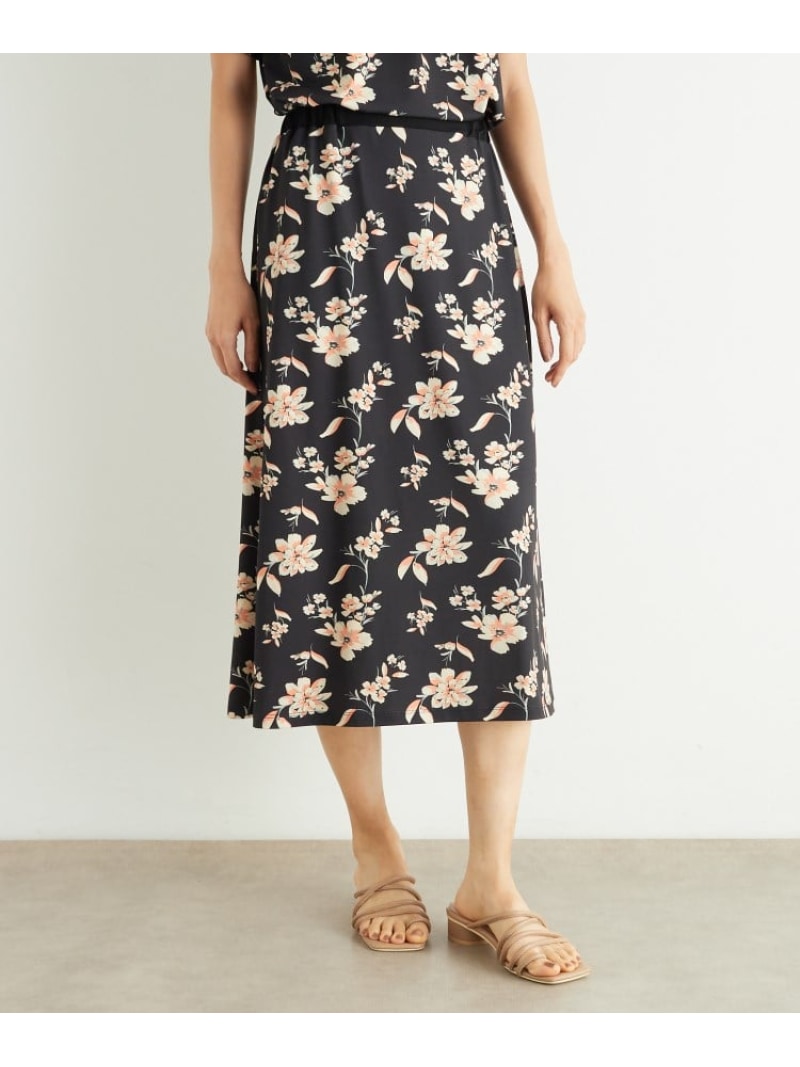 【SALE／40%OFF】【洗える/プルオーバー原材料/同柄科目あり】ミラ柄スコート LAURA ASHLEY ローラ アシュレイ スコート 余分の物のスコート 黒いこと【RBA_E】【貨物輸送無料】[ Fashion]