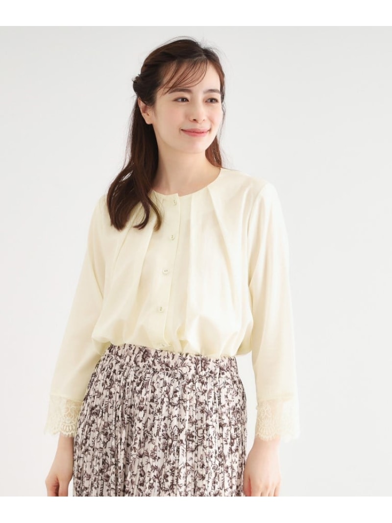 【SALE／30%OFF】【羽織に使える/ラッセルスピード競技】繊維素トップ LAURA ASHLEY ローラ アシュレイ トップス プルオーバー・トップ 白いこと 米国海軍【RBA_E】【貨物輸送無料】[ Fashion]