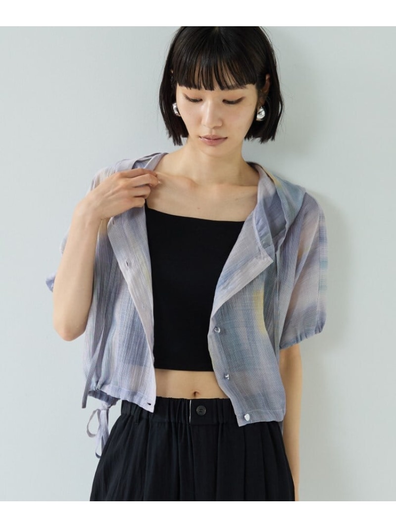 【SALE／20%OFF】デジタルシアープリントフーディーシャツ GALLEST ギャレスト トップス シャツ・ブラウス パープル ブルー【RBA_E】【送料無料】[ Fashion]｜WORLD ONLINE STORE店